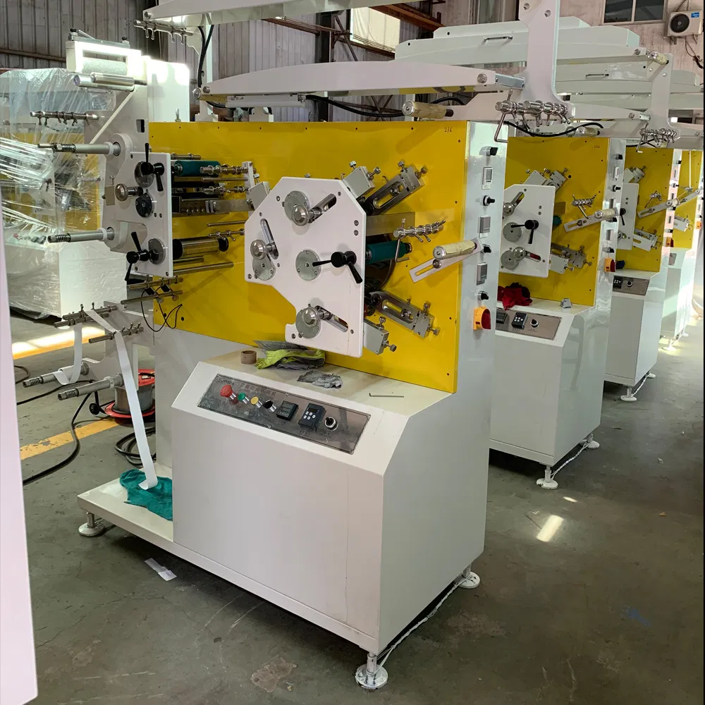 (JR-1221) 3 Colour on Registration Flexo Label Printing Machine for Garment Care Label