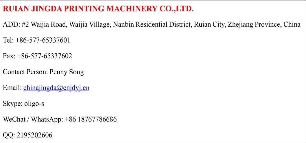 (JR-1221) Automatic Flexo Textile Ribbon Label Printing Machine, Garment Wash Care Labels Printing Machine