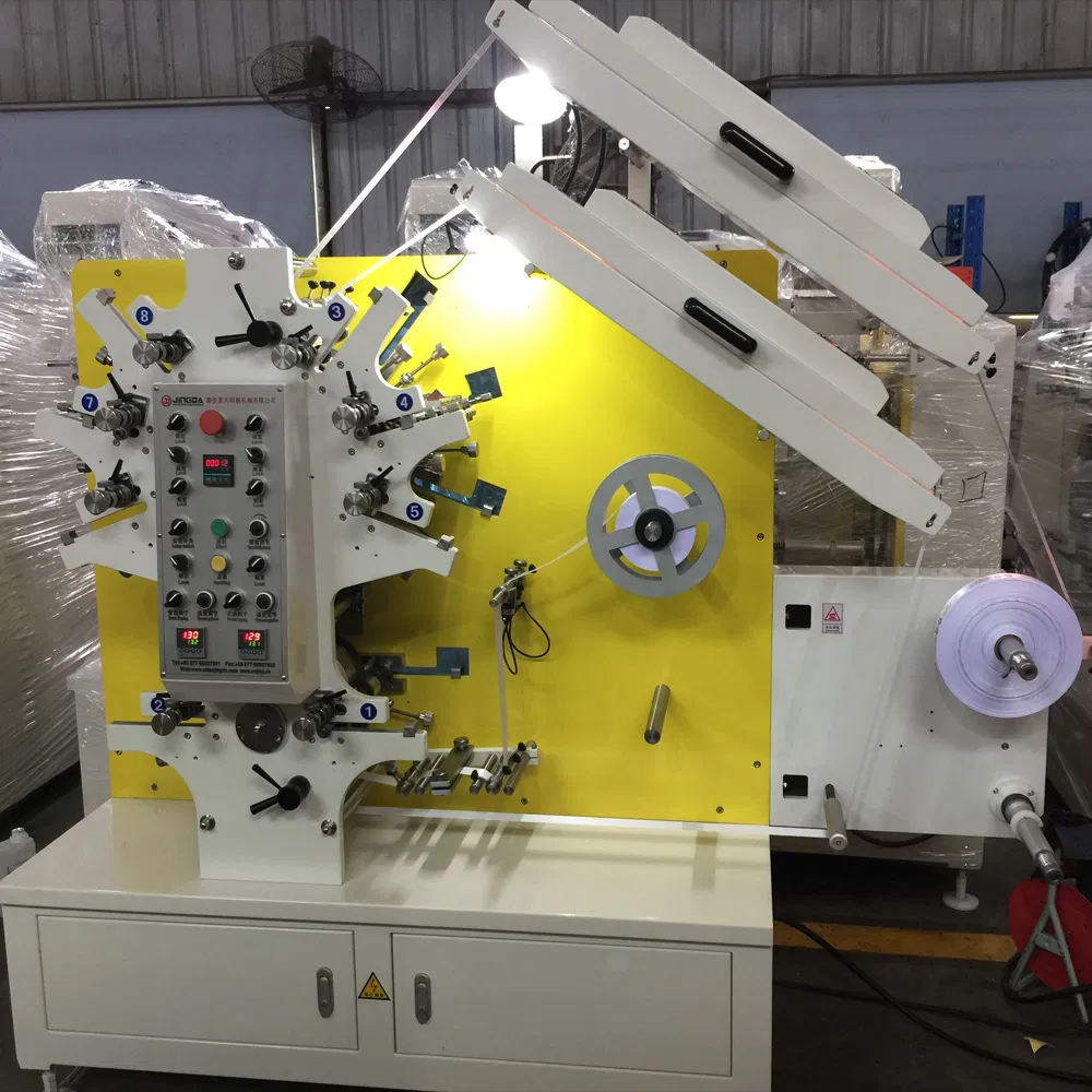 (JR-1221) Double Side High Speed Satin Ribbon Label Flexo Printing Machine