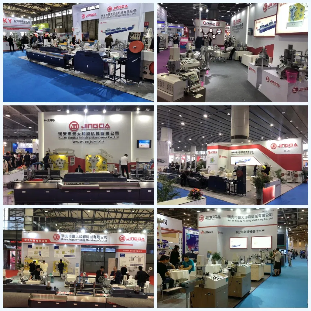 (JR-1221) Roll to Roll 3 Colors Flexible Fabric Label Printing Machine, Flex Printing Machine Price for Garment Labels, Black Satin Ribbons