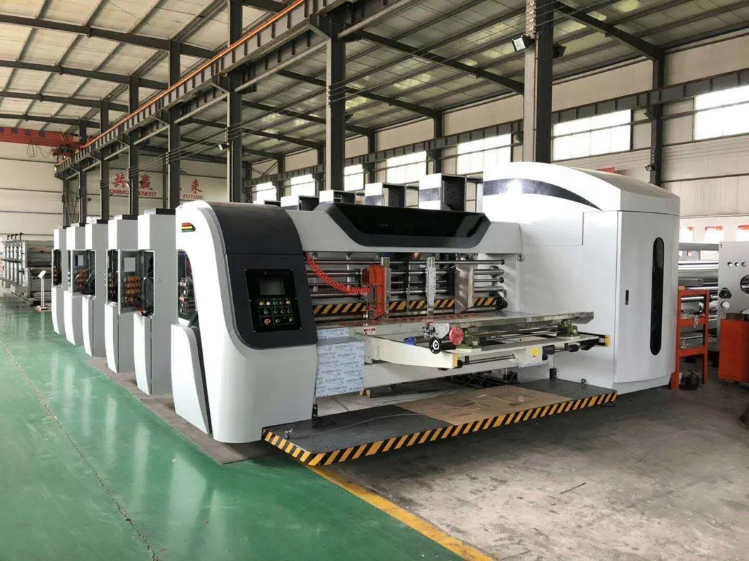 1224 Flexo Printer Slotter Die Cutter Fold Gluer Box Inline Machine; Vacuum Transfer Printing Box