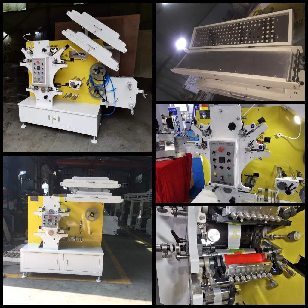 2+1 Colors Garment Satin Ribbon Label Flexo Printing Machine Price, Clothing Wash Care Label Flexographic Printing Machine for Nylon Taffeta Cotton Tape Jr-1221