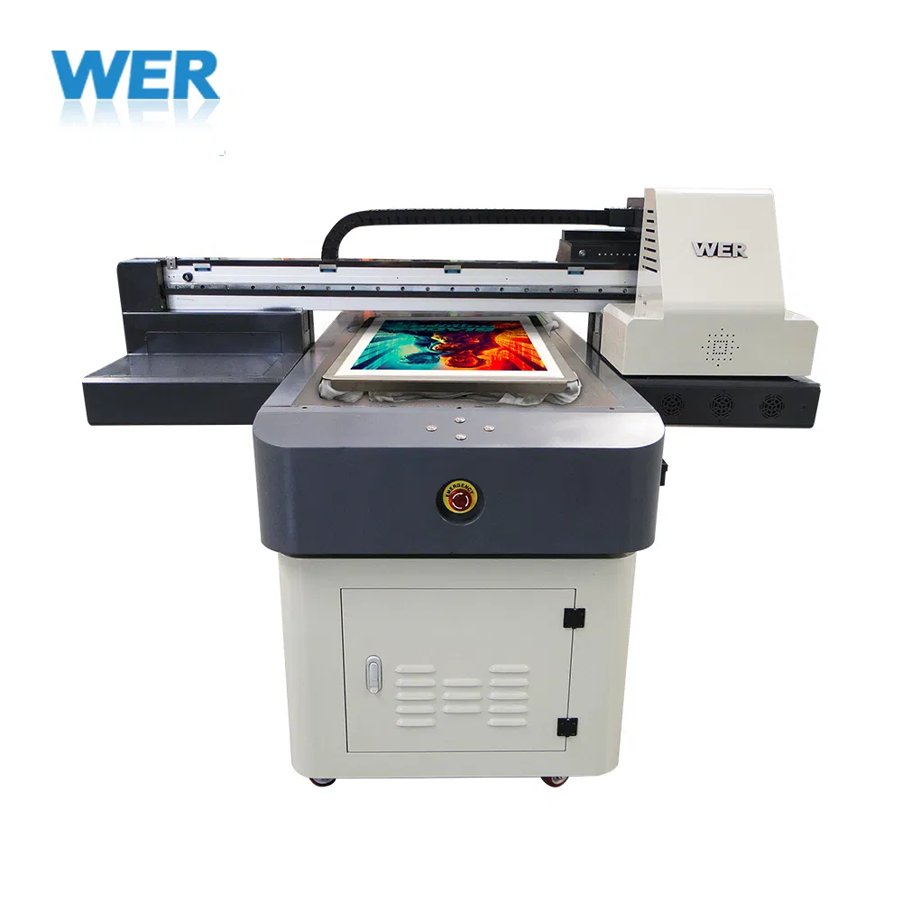 A1 Digital Flatbed Direct to Garment Customize Cloth Printing Machine Personalized DTG T Shirt Printer Wer-ED6090t