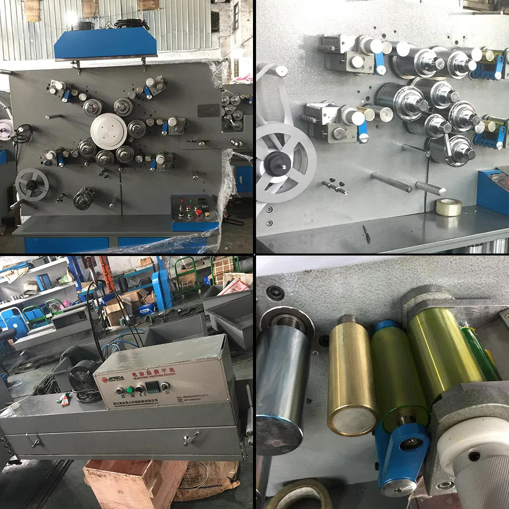 Auto on Running Color Registration Flexographic Ribbon Nylon Taffeta Label Printing Machine for Satin Ribbon, Garment Care Label, Adhesive Paper Stickers Jr1221