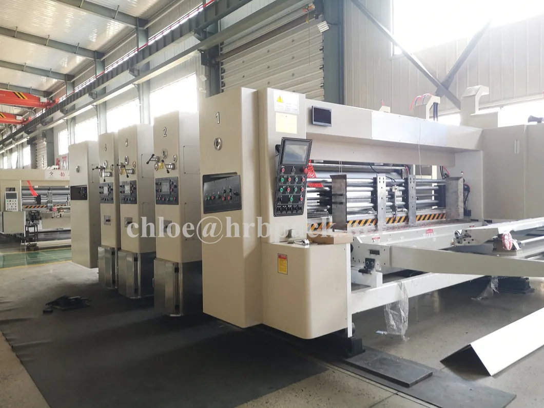 Automatic Flexo 3 Color Printer Slotter Carton Machine