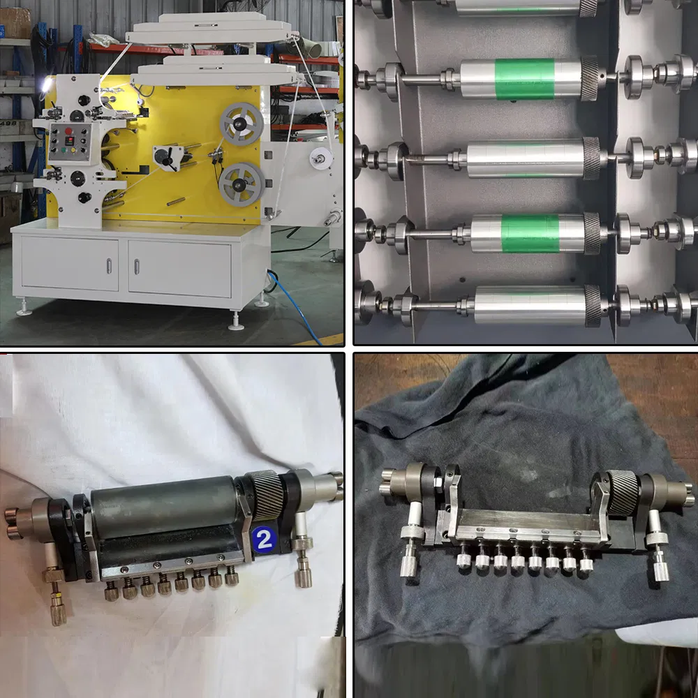 Double Face Multicolor Flexo Wash Care Polyester Satin Ribbon Label Printing Machine / Jr-1221 Flexographic Printing Machine for Nylon Taffeta, Garment Labels