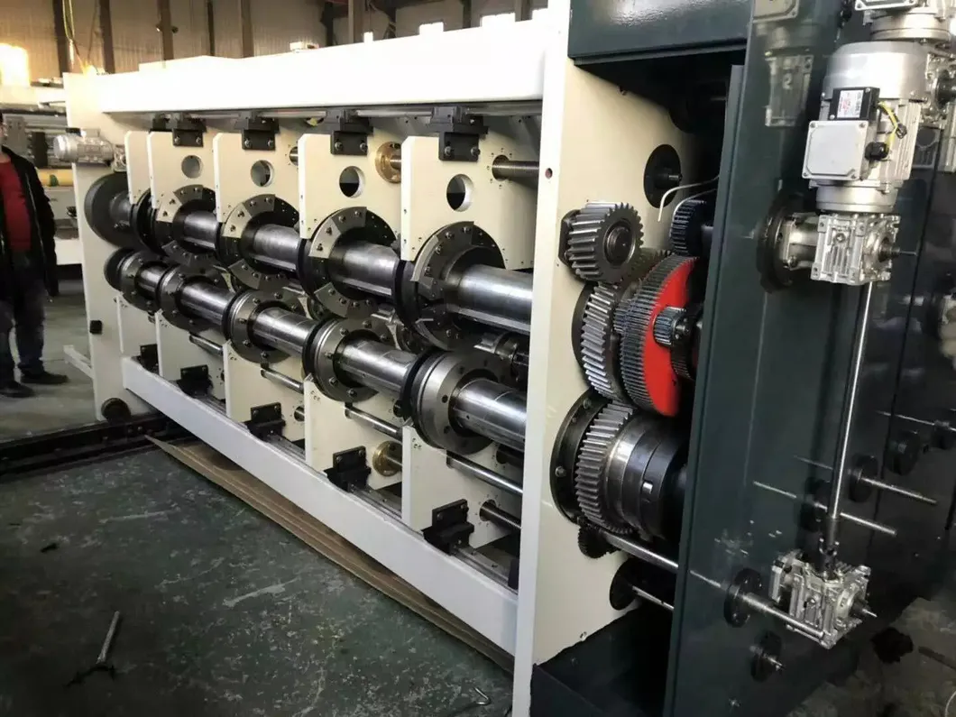 European Standard Vacuum Transfer Flexo Printing Fold Gluer Box Inline Machine; Case Maker Line; Ffg Making Box Line