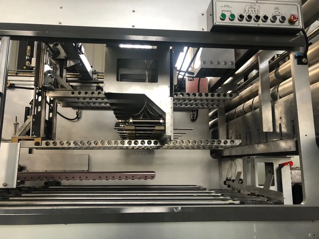 Flexo 4 Color Printer Fold Gluer Box Inline; Printing Slotting Fold Gluing Carton Box Machine