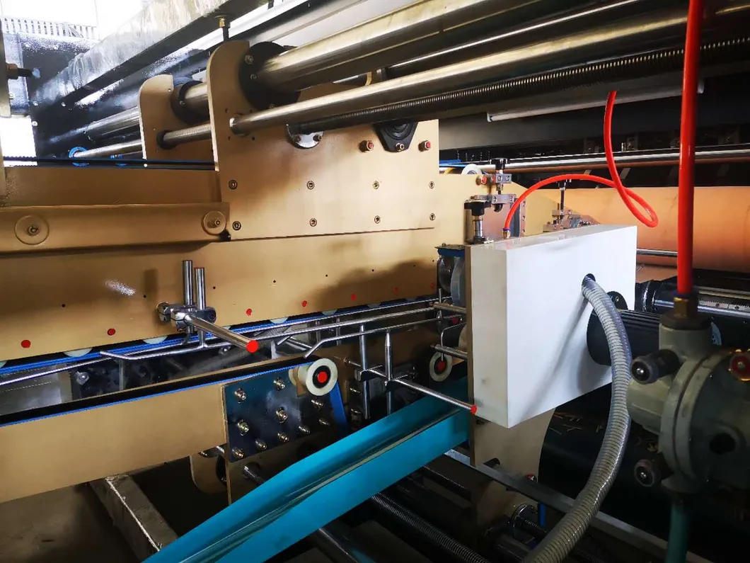 Flexo Printing Slotting Rotary Die Cutting Down Fold Gluer Box Inline Machine; Printer Gluer Making Box Line Machinery