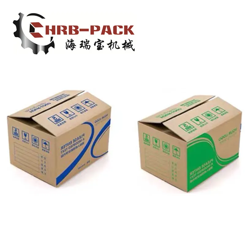 Flexo Printing Slotting Rotary Die Cutting Down Fold Gluer Box Inline Machine; Printer Gluer Making Box Line Machinery