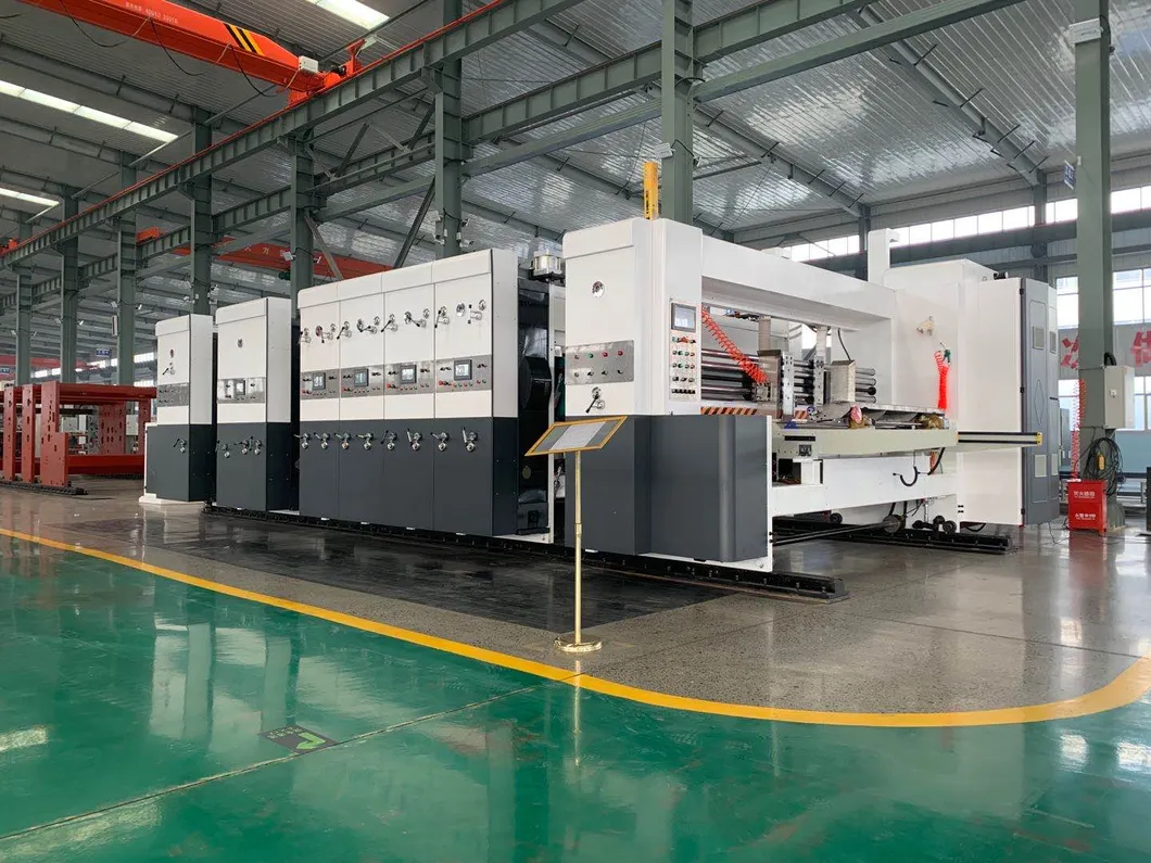 Flexographic Printing Slotting Die Cutting Box Machine; Lead Edge Feed Printer Slotter Box Machine