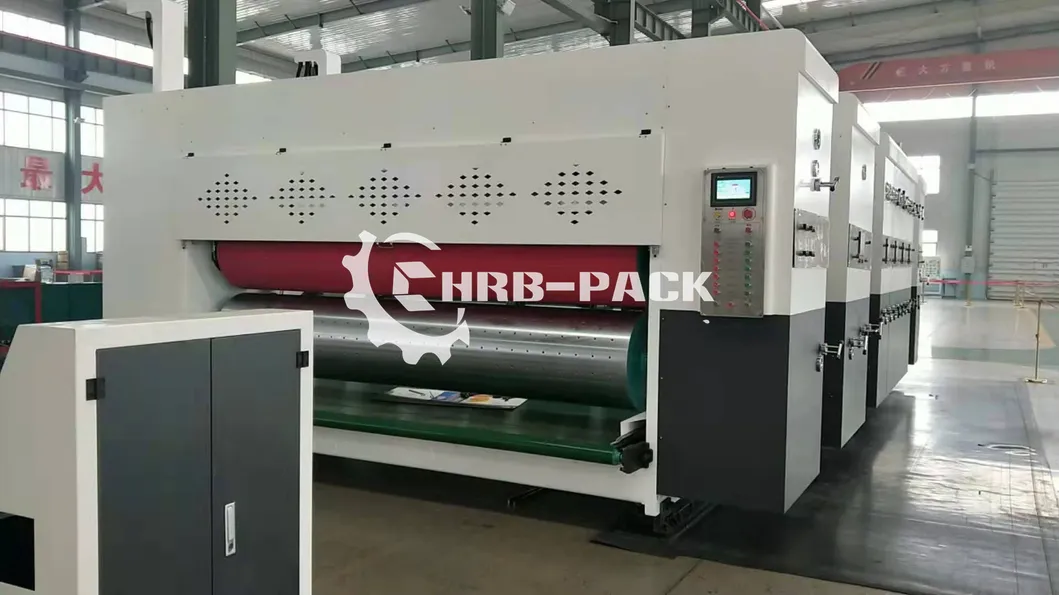 Flexographic Printing Slotting Die Cutting Box Machine; Lead Edge Feed Printer Slotter Box Machine