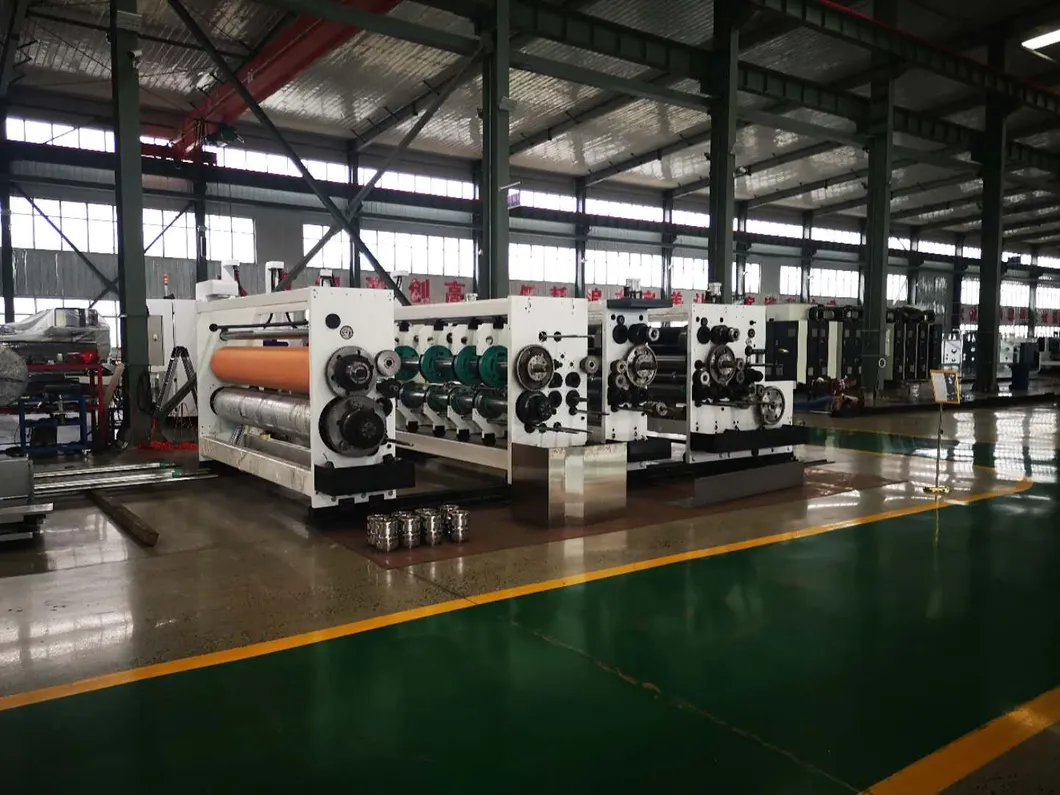 Flexographic Printing Slotting Die Cutting Box Machine; Lead Edge Feed Printer Slotter Box Machine