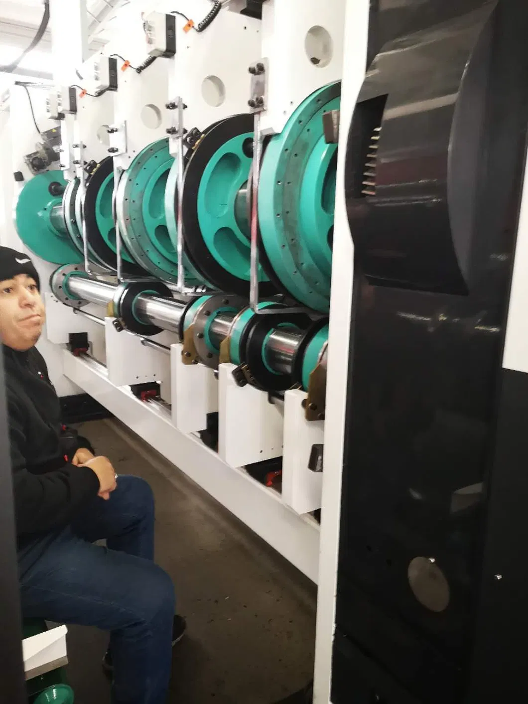 Flexographic Printing Slotting Die Cutting Box Machine; Lead Edge Feed Printer Slotter Box Machine