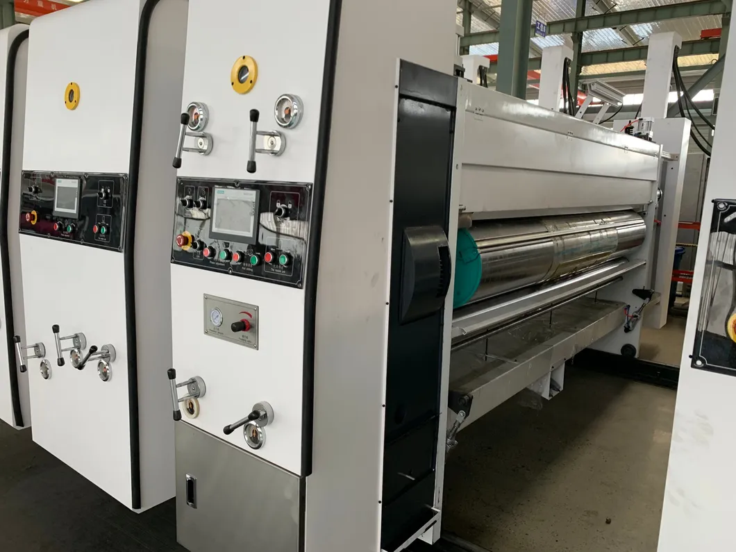 Flexographic Printing Slotting Rotary Die Cutting Box Machinery; Lead Edge 4 Color Printer Slotter Machine