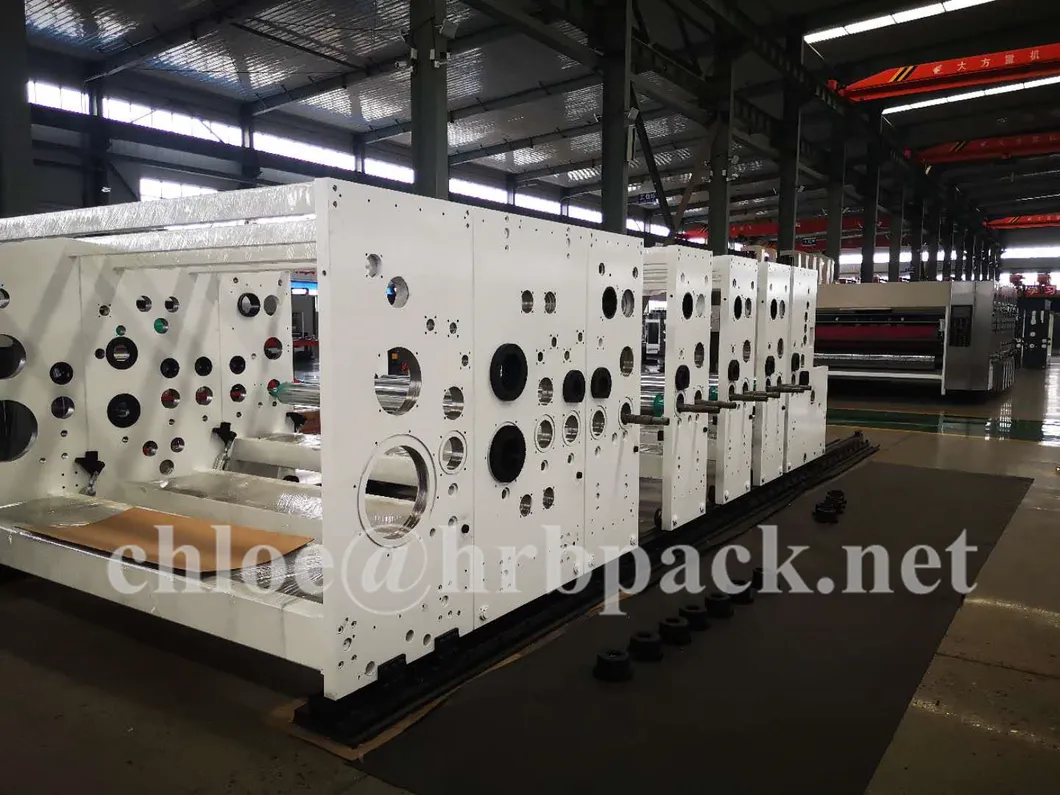 Flexographic Printing Slotting Rotary Die Cutting Box Machinery; Lead Edge 4 Color Printer Slotter Machine
