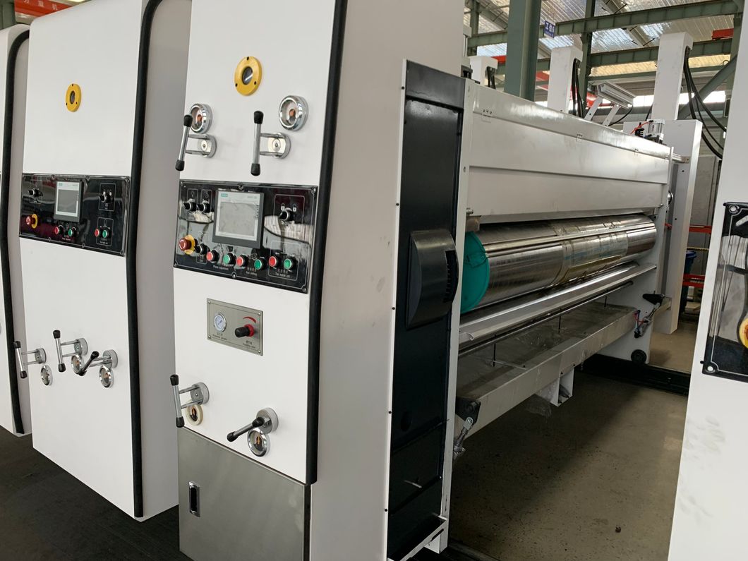 High Speed 4color Printing Slotting Die Cutting Box Machine; Flexo Printer Machine
