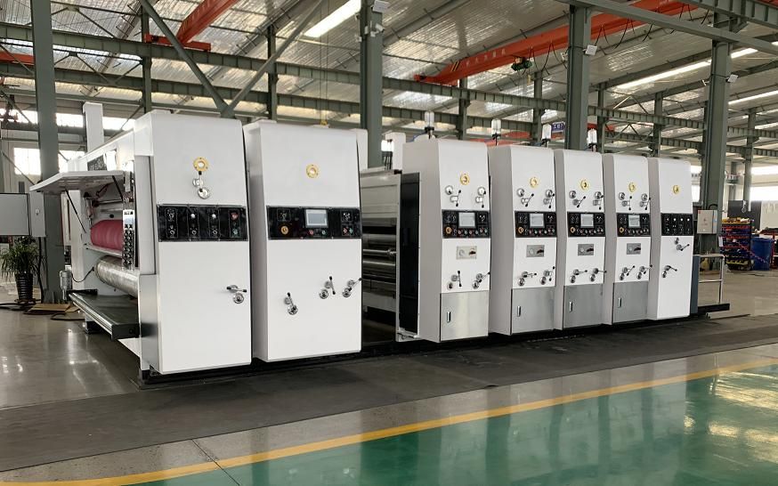 High Speed 4color Printing Slotting Die Cutting Box Machine; Flexo Printer Machine