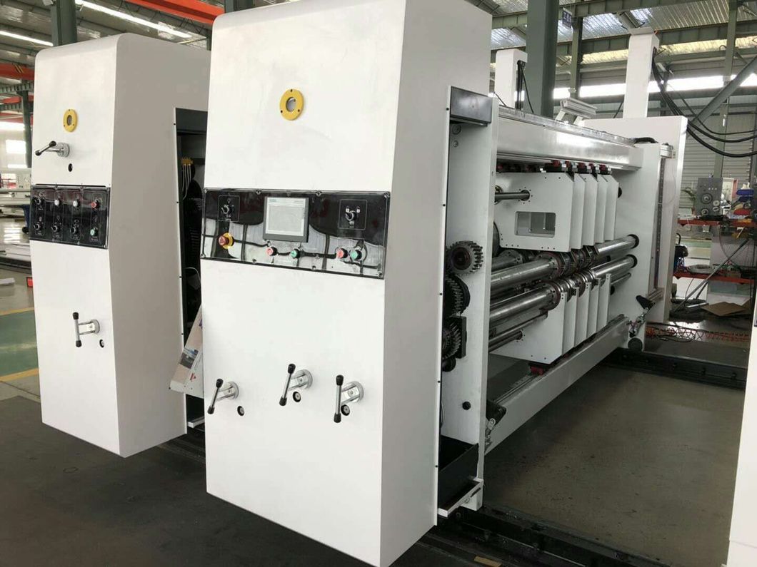 High Speed 4color Printing Slotting Die Cutting Box Machine; Flexo Printer Machine