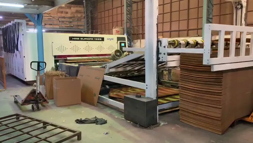 High Speed 4color Printing Slotting Die Cutting Stacker Paperboard Machine; Automatic Flexo Printer Slotter Die Cutter Machine