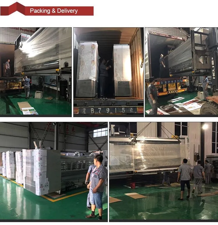 Hrb Flexographic 4 Color Printing Rotary Die Cutting Carton Box Machine;