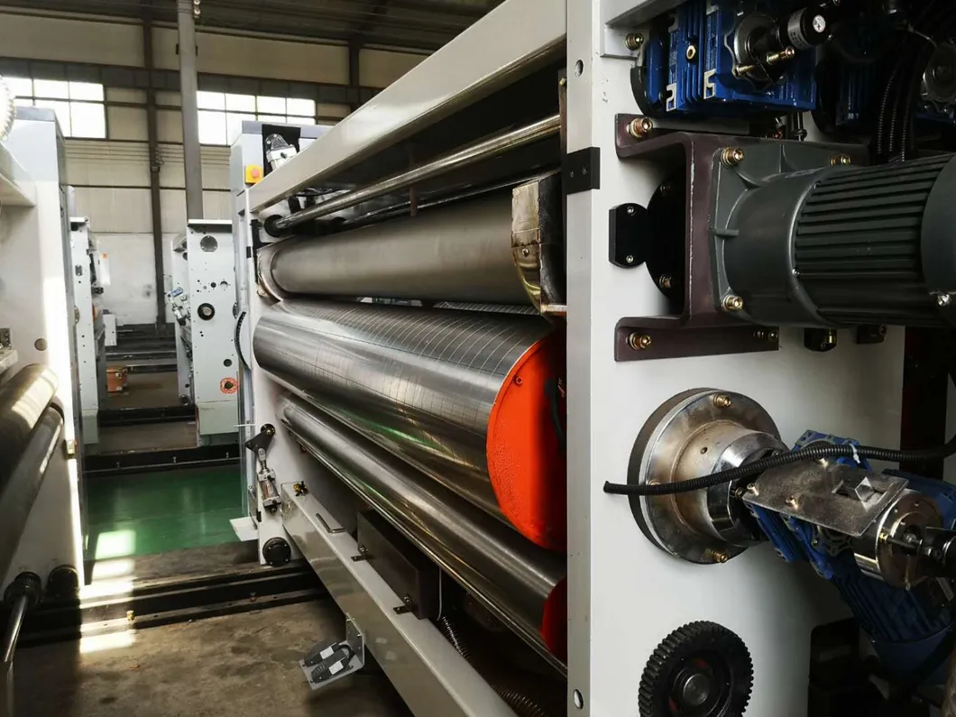 Hrb HD Flexo Printing Slotting Die-Cutting Box Machine; Vacuum Transfer Making Carton Box Printing Machine