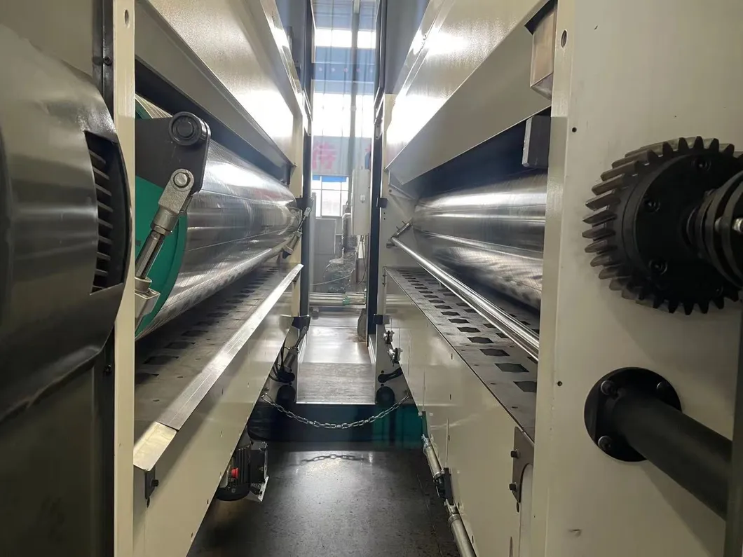 Hrb Vacuum Transfer Flexo Printer Fold Gluer Carton Box Machinery; Case Maker Line