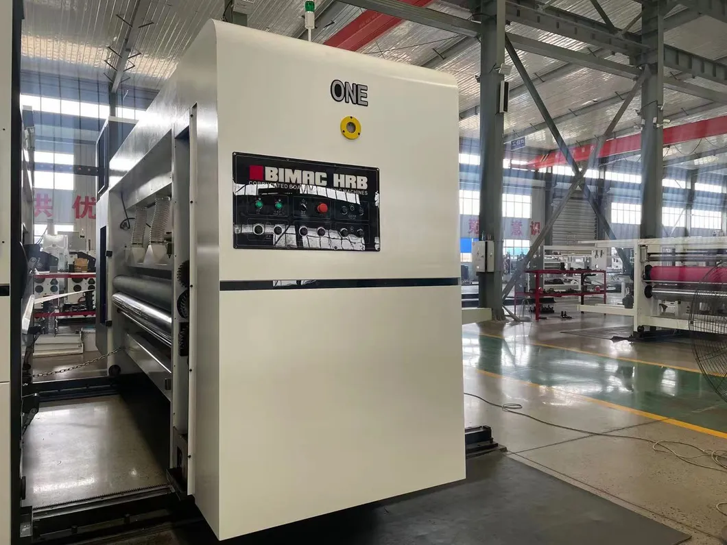 Hrb Vacuum Transfer Flexo Printer Fold Gluer Carton Box Machinery; Case Maker Line