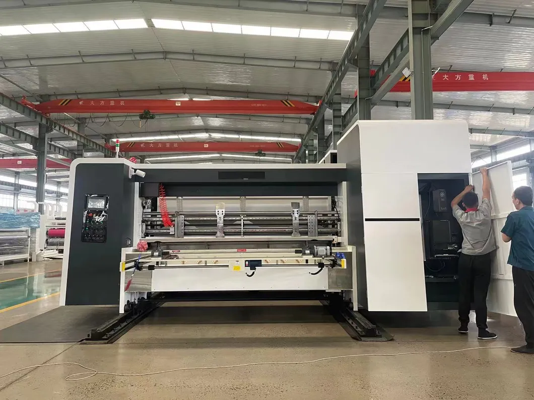 Hrb Vacuum Transfer Flexo Printer Fold Gluer Carton Box Machinery; Case Maker Line
