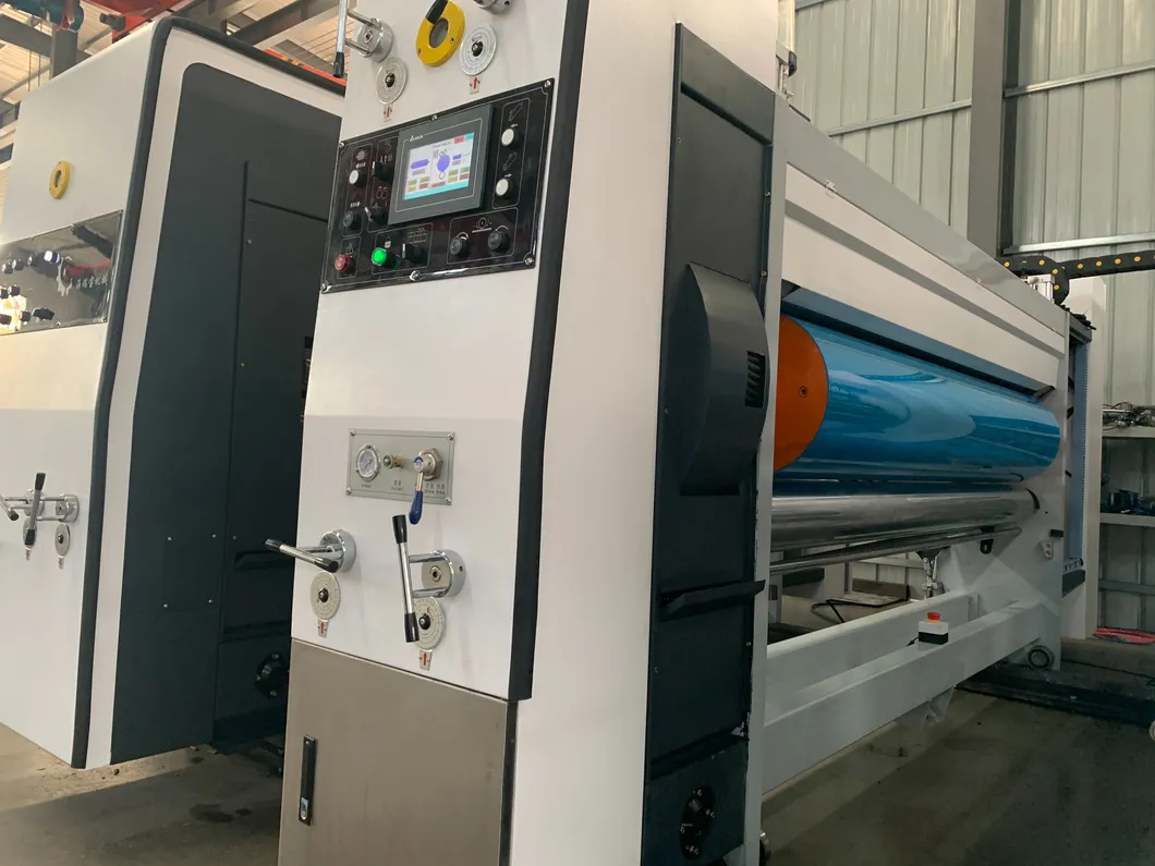 Lead Edge Feeding 2 Color Flexographic Printing Slotting Rotary Die Cutting Carton Box Machinery