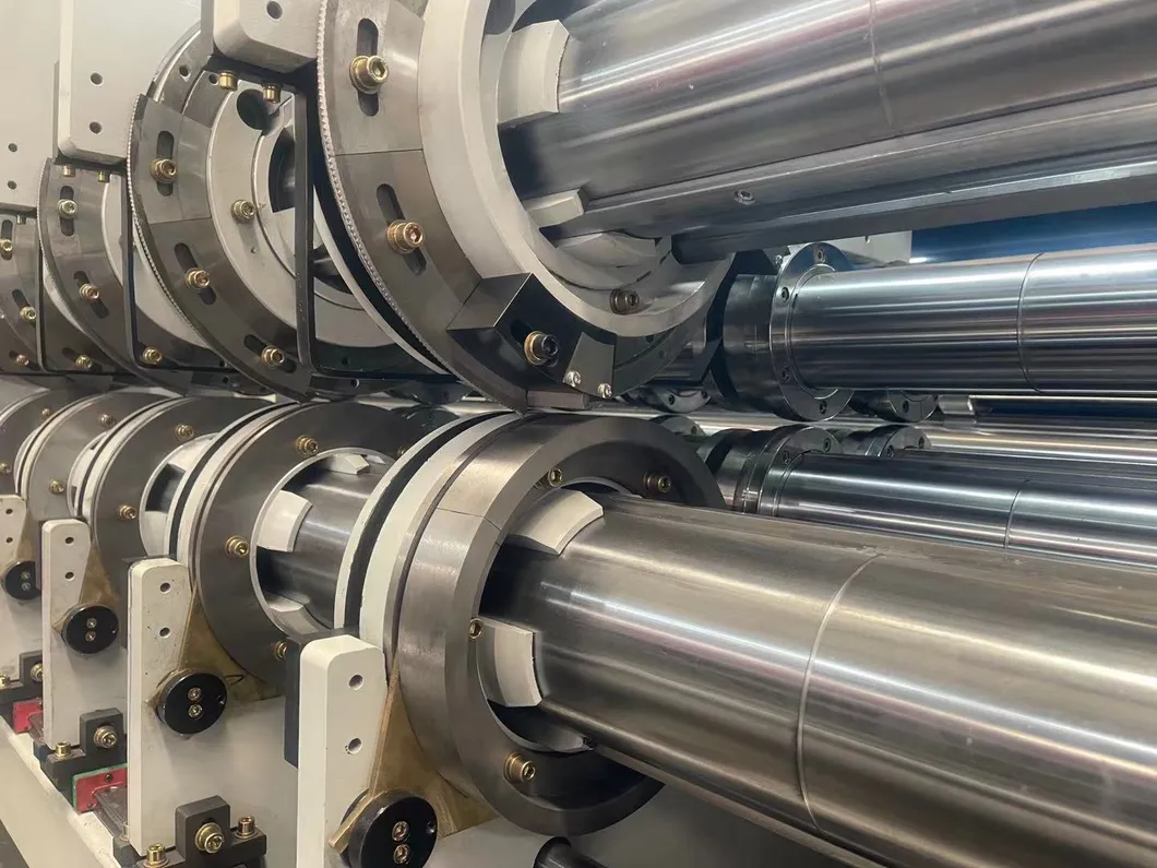 Lead Edge Feeding 2 Color Flexographic Printing Slotting Rotary Die Cutting Carton Box Machinery