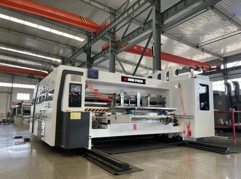 Lead Edge Feeding 2 Color Printing Slotting Rotary Die Cutting Carton Box Machinery