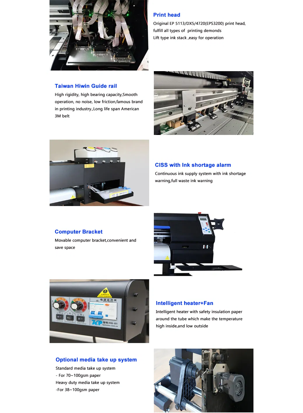 Sublimation Digital Printer for Clothes Industry 1.8m with Low Price