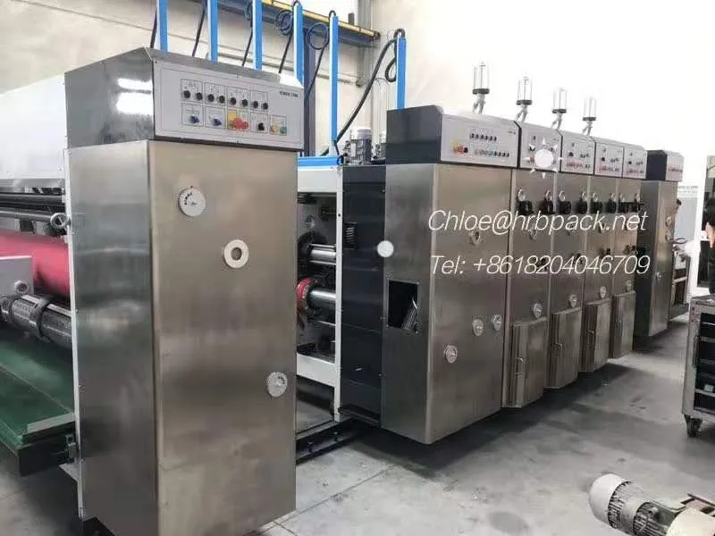 Vacuum Printing Slotting Die Cutting UV Drying Fold Gluer Box Inline/Flexo Printer Slotter Die Cutter