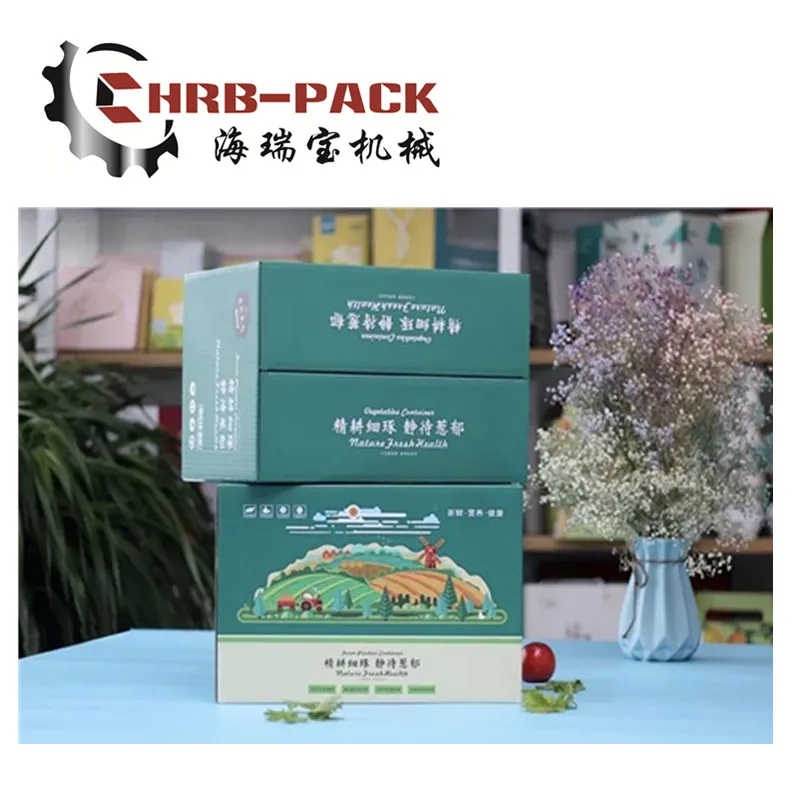 Vacuum Transfer 5 Color HD Printer UV Oil Drying Slotter Rotary Die Cutter Carton Box Machine