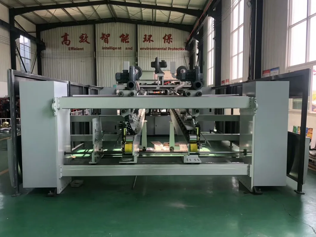 Vacuum Transfer Flexo Printer Fold Gluer Box Inline Machinery; Making Carton Box Machine; Case Maker Line