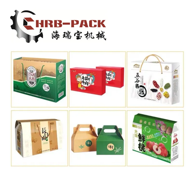 Vacuum Transfer Flexo Printer Fold Gluer Box Inline Machinery; Making Carton Box Machine; Case Maker Line